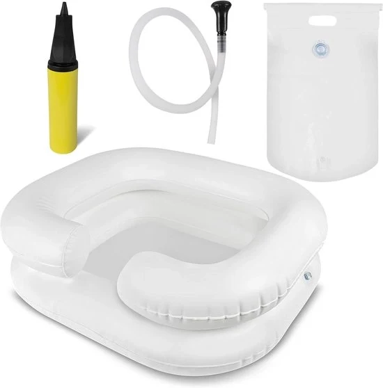 Cassetta di risciacquo - Cassetta di risciacquo gonfiabile - Lavabo - Per parrucchieri - Lavabo portatile - Assistenza domiciliare - Must have!