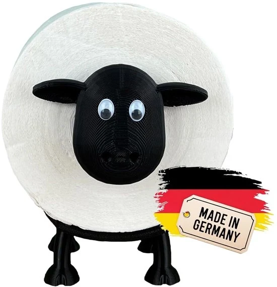 Sostegno per Cartucce del Water - Nero - Sostegno Decorativo per Rotoli di WC
