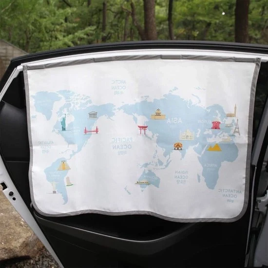 Parasole per Auto per Bambini e Neonati - Blocco Sole, Protezione - Kit di Viaggio per Auto con Parasole a Maggiore Apertura