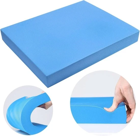 Mat di allenamento per equilibrio - cuscino di schiuma - cuscino morbido - blu