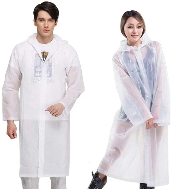 Poncho per adulto - portatile e riutilizzabile - 2 pezzi - viola, rosa, blu