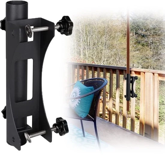 Parasolklem balkon - Parasolhouder - Parasolhouder balkon - Parasolklem - Balkonklem - Must have voor uw parasol!