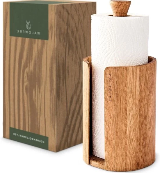Supporto per cucina in legno di quercia - senza plastica - verticale