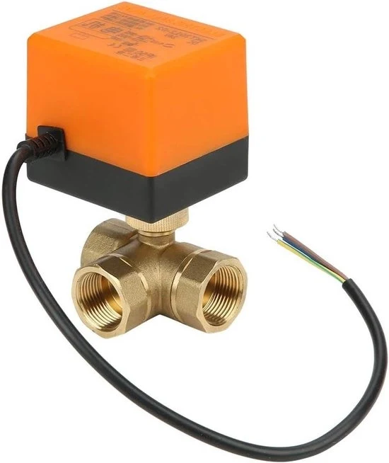 Regolatore di flusso di aria 24V DN20 G3/4 in acciaio inossidabile 304 con motore sincrono a histeresi per 3-wire 2-controllo 3-via per condizionatore d'aria