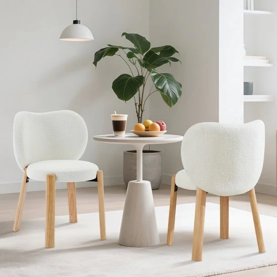 Sedia Lounge - Legno di Quercia - Forma a Cuore - Rivestimento - Struttura in Metallo