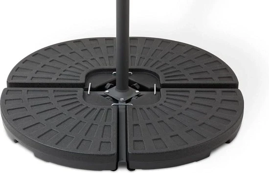 Viti di fissaggio per ombrellone appeso - Resistente al tempo - Base ombrello 100 x 100 cm su ruote