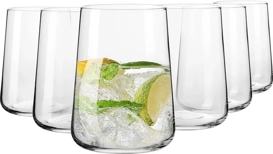 Set di 6 Vasi da Vetro Acquario Loodvrij - 490 ml