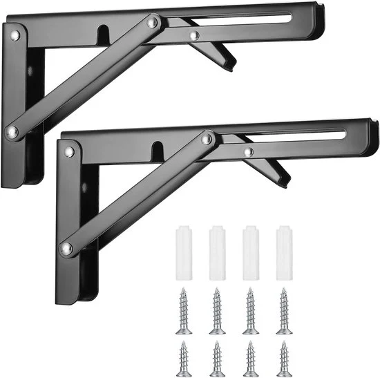 Console ripiegabile robusta, spaziale - 1 pezzo - Argento - Acciaio inossidabile