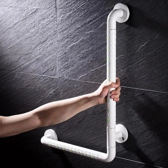 Supporto laterale L a protezione antiscivolo per vasca da bagno - acciaio inossidabile - 60 x 40 cm