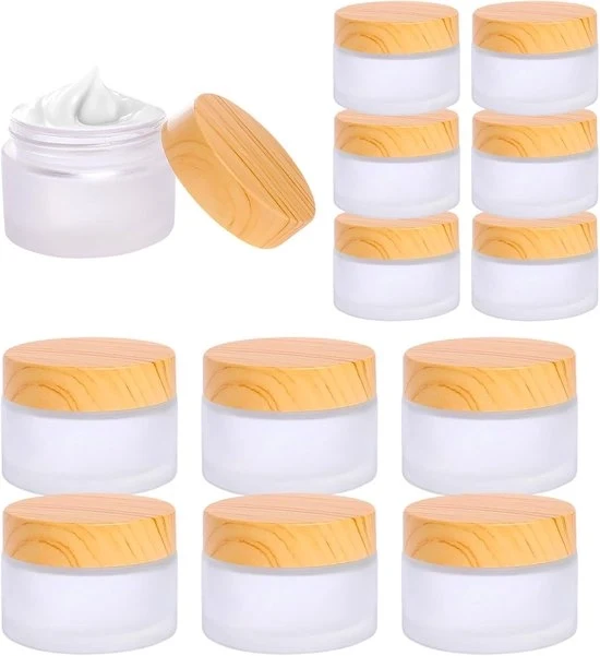 Bottiglie di Cosmetici in Vetro Leggero - Riempibili - 20ml e 30ml - Cristallo Frostatore