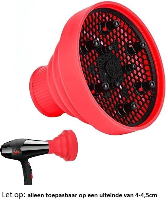Diffusore universale con silicone per onde - Universale con setola a onde rossa in silicone