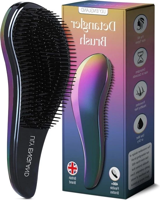 Spazzola di risciacquo - Spazzola per capelli senza strappare - Adatta a tutti i tipi di capelli - Petrol o alternativamente: Spazzola di risciacquo - Spazzola per capelli senza strappare - Adatta a tutti i tipi di capelli - Motore a benzina