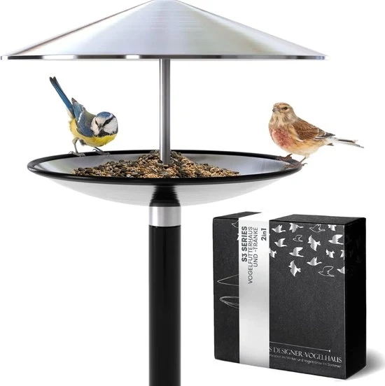 Casa per Uccelli su Palo - Riparo per Uccelli su Palo - Casa per Uccelli su Piede - Casa per Uccelli in Piedi - Ideale per la Primavera