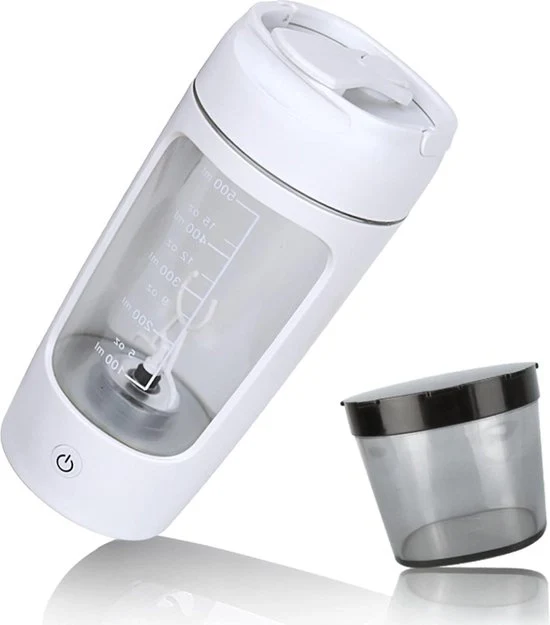 Shakebeker elettrico - Capacità 650ml - Connesso via USB-C - Colore bianco