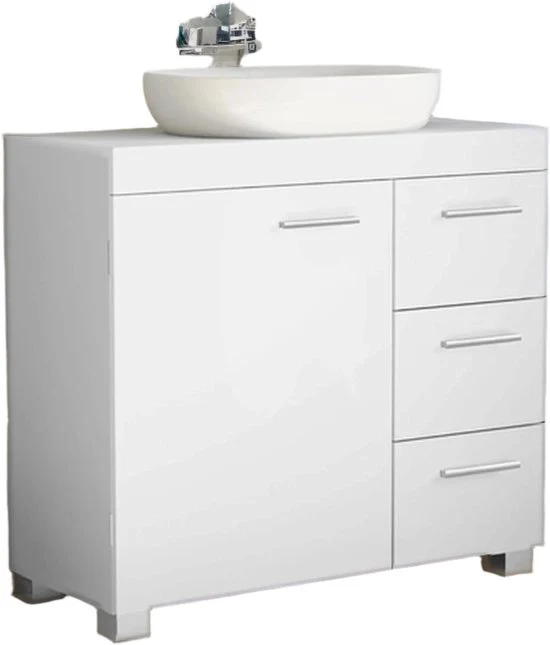 Cassettiera per bagno - cassettiera - unità di decorazione - 3 grandi cassetti - massimizza la conservazione - 30 x 70 x 64 cm