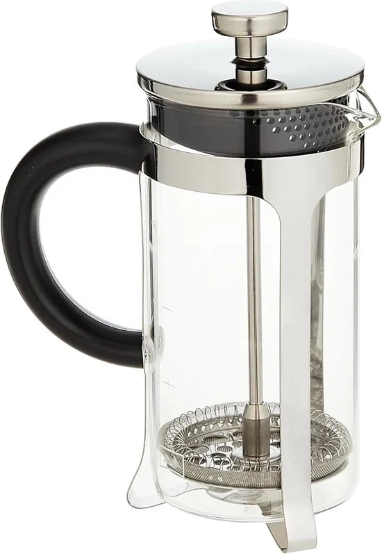 Caffettiera elettrica con scala per French Press 400 ml - Acciaio inossidabile - Resistente al magnetismo - Tè/Caffè