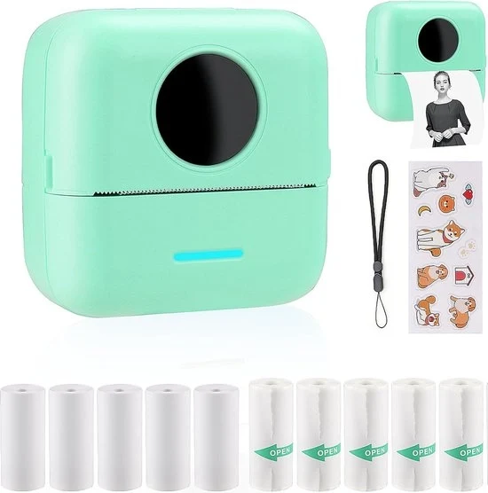 Stampante Portatile Mini - Kit di Avvio - Stampanti a Mano - Stampante da Portare - Stampante Mobili - Fotostampante
