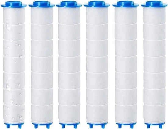 Filtro in cotone per testa doccia a pioggia - 6 pezzi - materiale PP - rimuove residui di cloro