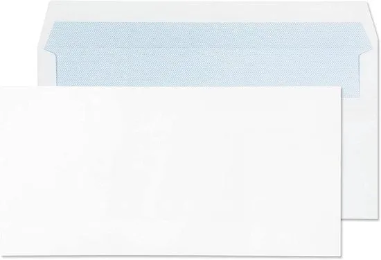 Enveloppe Autoadesiva 110 x 220 mm - 100 Unità Bianche