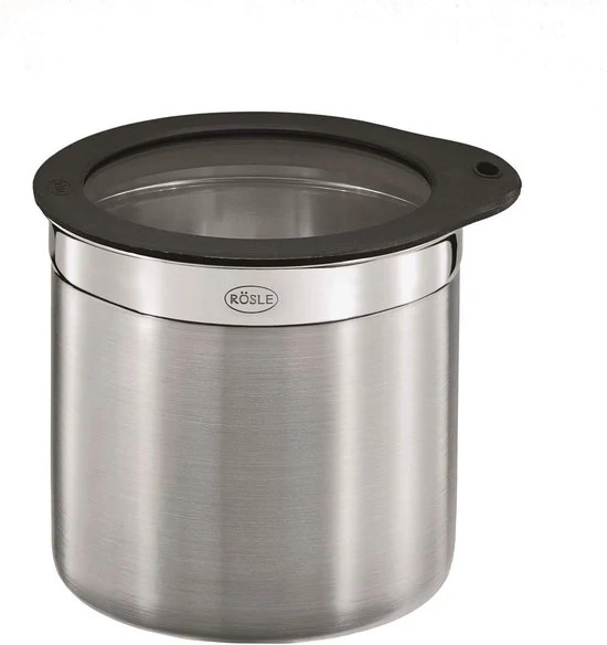 Contenitore con coperchio divisibile - 18/10 acciaio inossidabile - 12 cm
