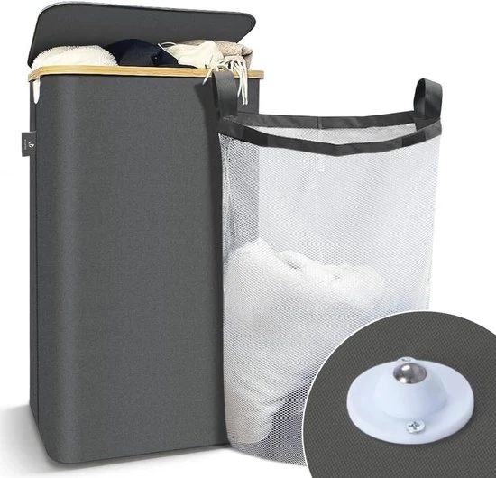 Assecco con coperchio - Asciugatrice pieghevole - 100L - Grigio