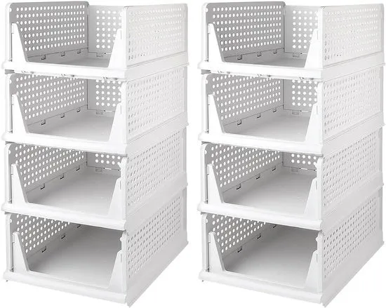 Scatole di archiviazione riutilizzabili per armadio - Materiale PP ecocompatibile - 1 pezzo
