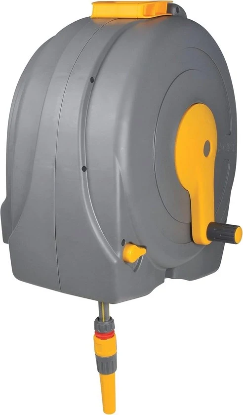 Haspel a rotazione manuale - 40m tubo - multicolore Aspiratore per tubi da giardino