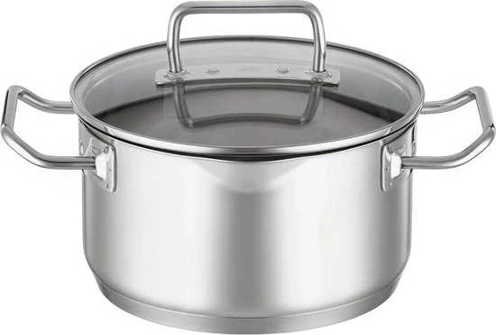 Stufa universale di alta qualità - ideale per saltare e bollire - 1 pezzo - acciaio inossidabile - 3,4 l