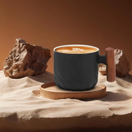 Mini Tazze per Espresso con Manico - 70 ml - Tazze Cinesi per Espresso/Tè/Mocca - Resistenti al Lavastoviglie - Regalo di Natale