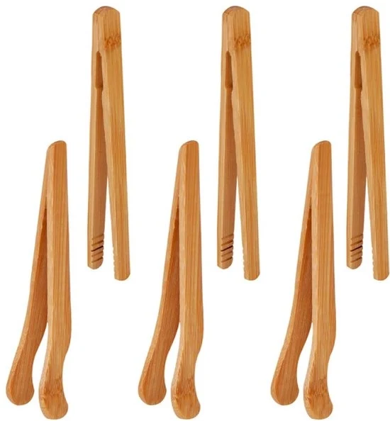 Tang per cucina in legno - Ergonomico e riciclabile - Set da 4 - Bambù