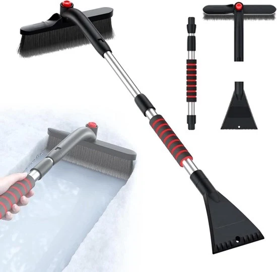 Sfregiatore per neve con setole di neve - Pronto per l'inverno - 1 pezzo - ABS resistente