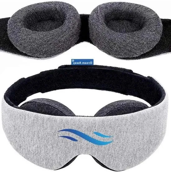 Maschera da sonno - 100% buio - regolabile - 1 pezzo - nero