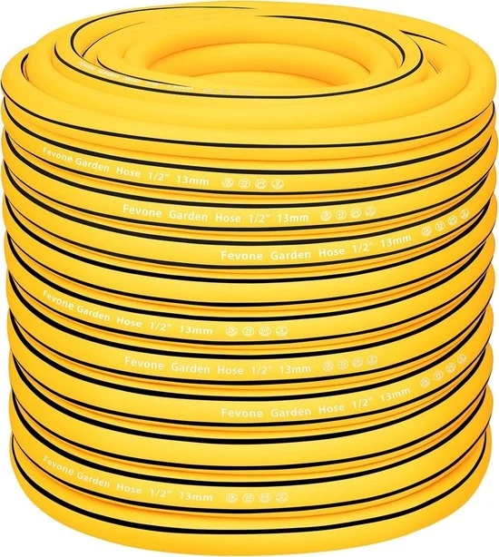 Serpente per giardino resistente alle alte pressioni - 50 m - flessibile e robusto - giallo/nero