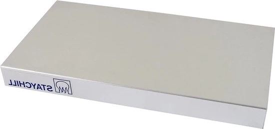 Piatto di Portata Raffreddante 1/3 GN Metallo Argento - Ideale per Buffet e Catering - 32,5 x 17,6 x 3,6 cm