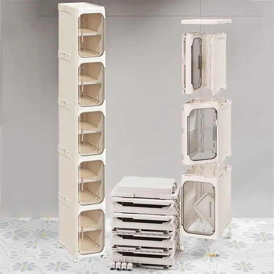 Organizzatore per bagno a 5 livelli - design compatto per spazi ridotti