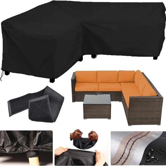 Copertura protettiva per mobili da giardino - Coprimobili per giardino - Impermeabile - Nero