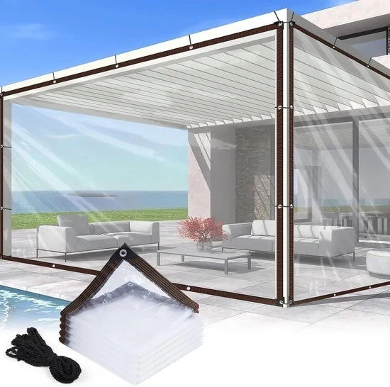 Tela di copertura - impermeabile - 2 x 3 m - inclusa corda