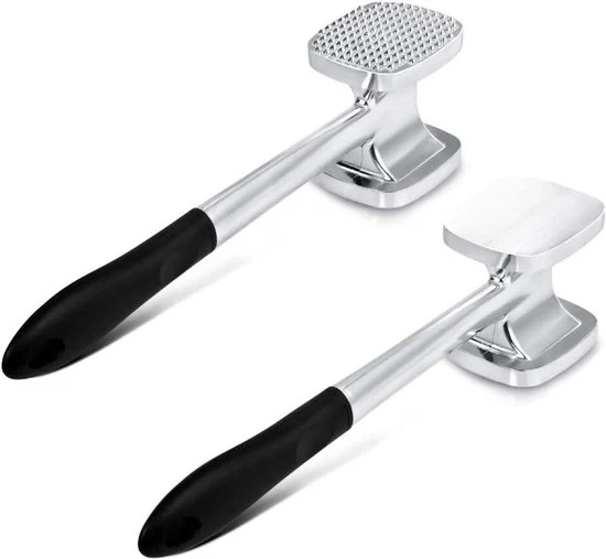 Spastrello per carne - grande e a doppia faccia - 28 cm - antiaderente
