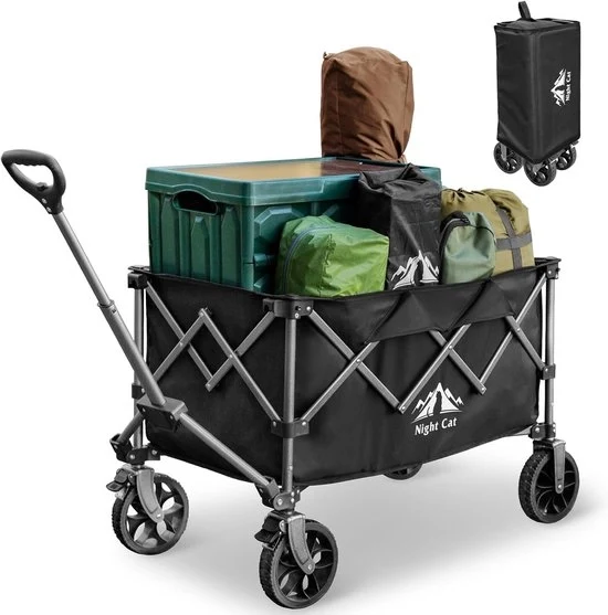 Carrello pieghevole - vettura per spiaggia e campeggio - 1 pezzo