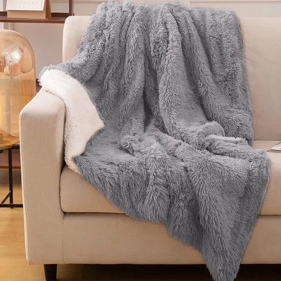 Plaid doppio lato - lussuoso e comodo - 1 pezzo - poliestere
