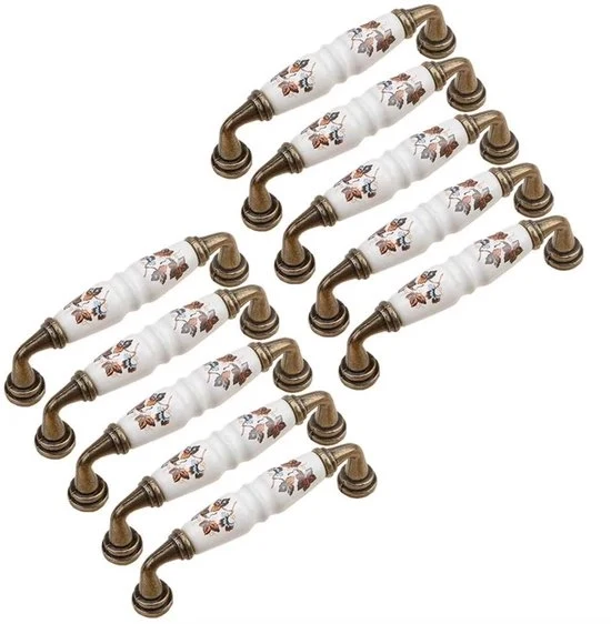 Pomelli di caricamento ceramici - Accessori di arredamento pratici - 10 pezzi - Decorativi