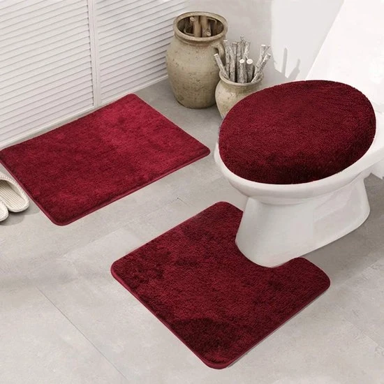 Set di tappeti antiscivolo - velociamente assorbenti e morbidi - 3 pezzi - 50x80 cm
