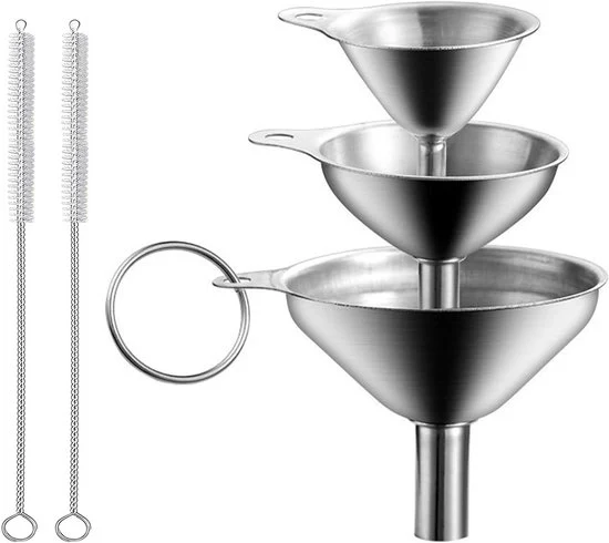 Set di Scarico in Acciaio Inossidabile - 3 Pezzi - Inclusi Spazzole per Pulizia - Scarico da Cucina Miniatura