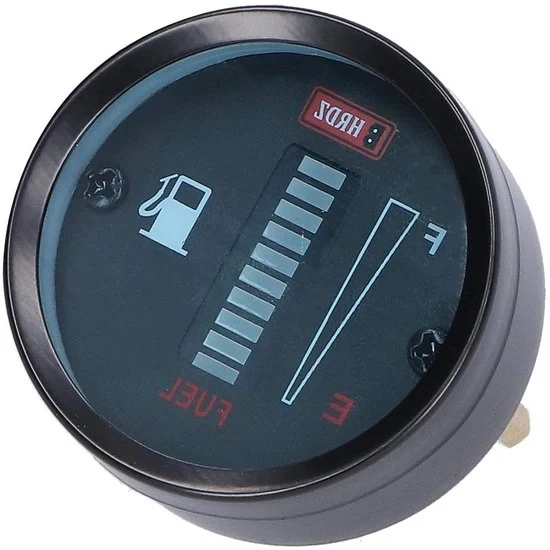 Indicatore di Livello del Carburante Display Indicator LED 52mm Dia 12V Resistenza Regolabile per Auto Motociclo