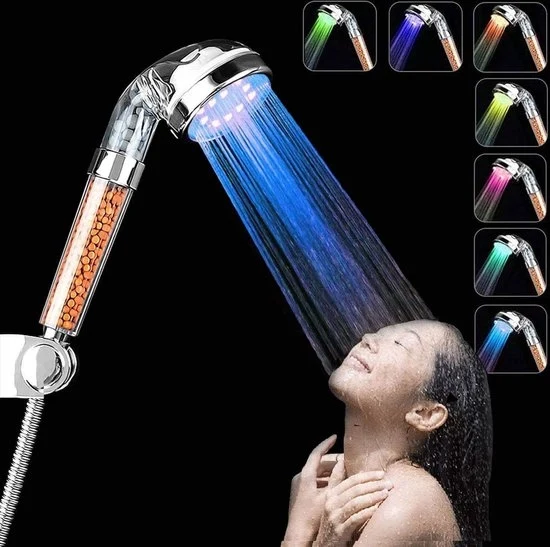 Douchekop portatile con luci a LED - Efficace nell'uso dell'acqua - 7 colori