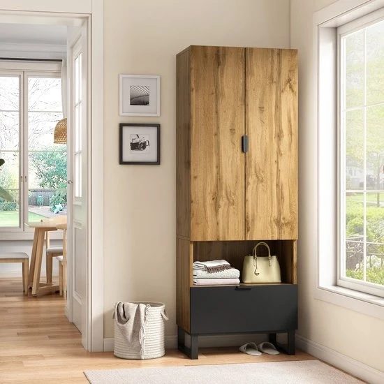 Porta di stalla in stile rurale - 180x65x38cm - Porta di scuderia - Pannelli regolabili