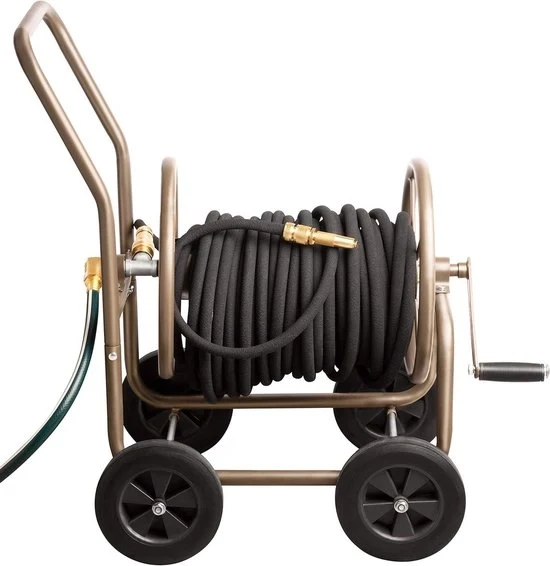 Tuinslang a terra con supporto - Adatto per 60 m - Multicolore - Acciaio