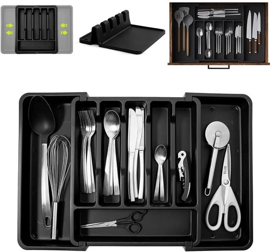 Organizzatore di utensili adattabile - 6 a 8 celle - plastica BPA libera