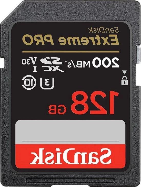 Carta di Memoria SanDisk Extreme PRO SDXC UHS-I 128 GB (4K UHD Leessnelheden Tot 200 MB/s Class 10 UHS-I U3 V30 2 Anni Garanzia RescruePRO Deluxe Software Garanzia a Vita) Nero - Alta Capacità