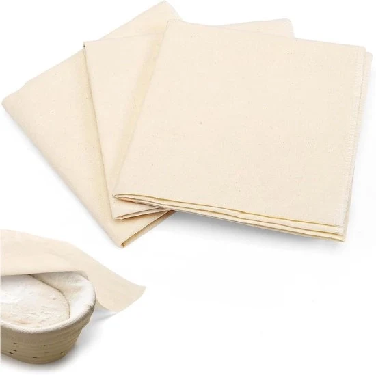 Set di asciugamani per cucina - Rinnovabile - 3 pezzi - 60 x 60 cm - Tela di cotone finemente tessuta